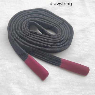 China Sports Clothing Custom Drawstring Cord With Silicone Ends for sale