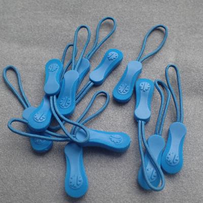 China No Toxic Elastic Plastic Zipper Slider Puller for sale
