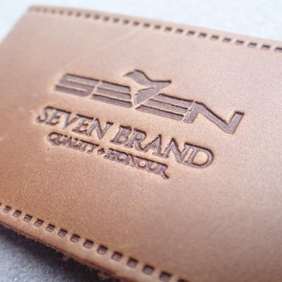 China Heat Press Embossed Leather Patches for sale