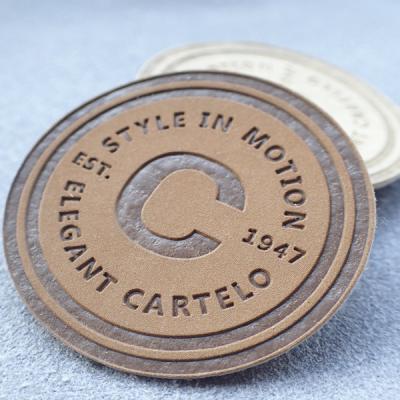China Garment Embossed Leather Patches for sale