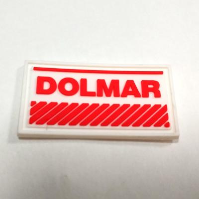 China Custom Brand Clothing Hangtag 3D Soft Pvc Patches For Shoes Bags Hats for sale