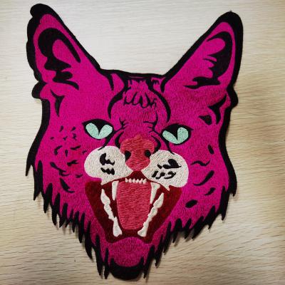 China Support Custom Designer Clothing Embroidery Patches Leopard pattern for sale