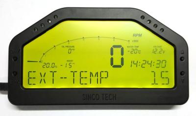 China SINCO TECH EGT Boost Gauge / Digital EGT Gauge 6.5 Inch With LCD Display for sale