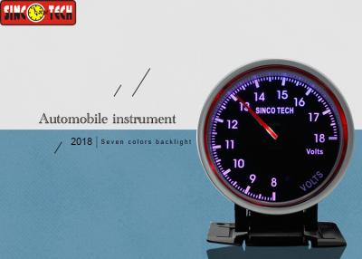 China Race Car Digital Voltmeter Circle Shape 60Mm Size Single Function High Performance for sale