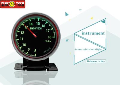 China 2.5 Inch 12v Car Voltmeter , Universal Automotive Voltmeter Gauge For Racing Cars for sale