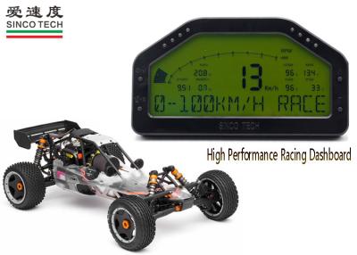 China Electronic Car Digital Voltmeter 10 - 16v 6.5 Inch Rally Car Dashboard Waterproof for sale