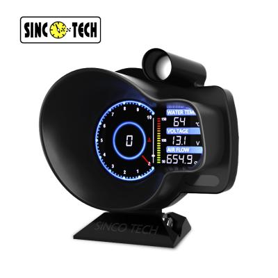 China Do916 OBD2 Multifunctional Gauge Car Hud OBDII Double Screen Tachometer for sale