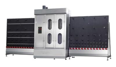 China PLC Wasmachine van het Controle de Verticale Glas voor Gordijngevelglas 6 Borstels Te koop