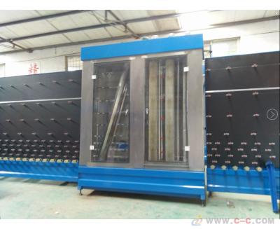 China Industrial Glass Washer Glass Processing Machines With Three Pairs Washing Brush for sale