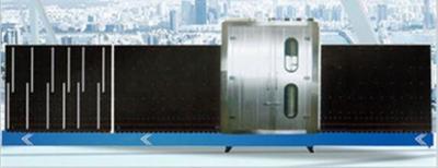 China Lavadora de cristal vertical con tres pares del cepillo en venta