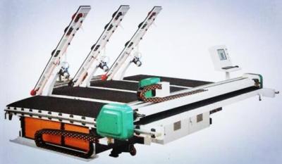 China Integrated CNC Glass Cutting Machine , Glass Shape Cutting Machine With Loading Arms for sale