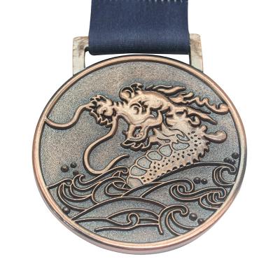 China Liga de bronze do metal das medalhas da lembrança de Dragon Boat Contest 3D do amador à venda