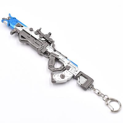 China Ape x shooting game Stock Customer customized requirements mini metal gun models keychain 16 cm gift toy for sale