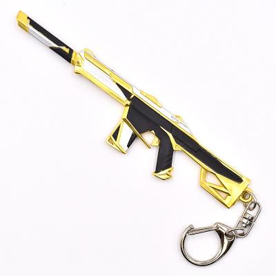 China 20mm / Hour 3D Model Keychain Gold Mini Metal Gun Model Prime Phantom Keychain Metal Crafts à venda