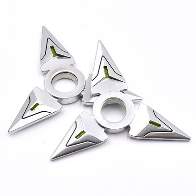 China White Silver Darts Shooting Game Overwatch Keychain Gyro Metal Crafts 1/1 Reduction Gift Toys for sale