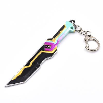 Chine 9Cm Metal Gun Keychain Craft Valorant Glitchpop Knife Gift Decoration à vendre