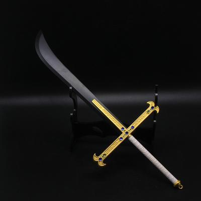 中国 Popular animation game One Pieces popular character Hawkeye sword metal crafts details 販売のため