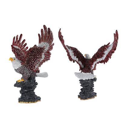 China 3D Dimensional Creative Metal Knick Knacks Zinc Alloy Owl Ornaments Desktop for sale