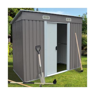 China 10x8 Outdoor Metal Storage Shed 43KG 40KG Green  RAL6016 Anthracite RAL7016 for sale