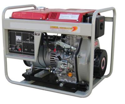 China Air cooled Portable Small Diesel Generator 4.5kva 5kva with Wheels for sale