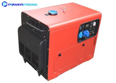 China AC Single Phase 220V Small Portable Diesel Generator 6kva Silent Genset 50HZ 60HZ for sale