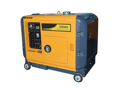 China Emergency Small Diesel Generator , Electric Start 6kva Quiet Portable Generator for sale