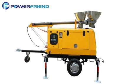 China 4000w Mobile Light Tower Generator Mobile Light Tower With Metal Halide Lights Trailer Type for sale