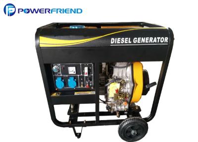 China Strong Small Portable Generator 6kw Electric Start Genset 100% Copper Alternator for sale