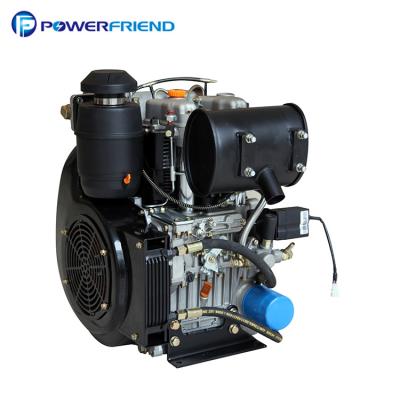 China los motores diesel bicilíndricos del alto rendimiento 292F 4-Stroke ventilan 20HP refrescado 15KW en venta