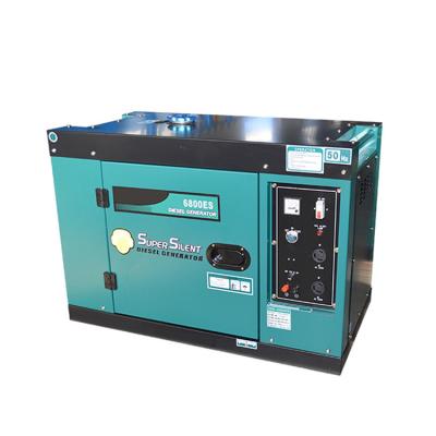 China 7kw Electric Starter Small Silent Generator Set Portable Air Cooled GD8500ES for sale