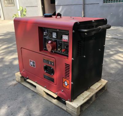 China Gerador diesel portátil bonde do começo 5KW do uso home sem ruído à venda