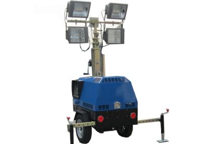 China Air cooled Diesel Mobile Light Tower 5kw  6.7 meters Height of Mast for sale