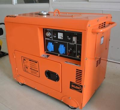 China Electric start  small portable generators with ATS diesel power 6kw for sale