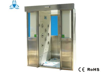 중국 1명의 사람을 위한 미닫이 문을 가진 자동적인 청정실 공기 샤워 판매용