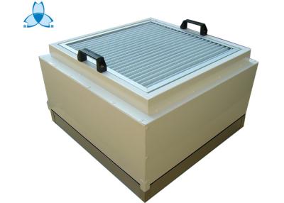 China 0.3 μM 220V Fan Filter Units FFU With HEPA Filter And Pre Filter Size 615x615mm , Powder Coated Steel Material for sale