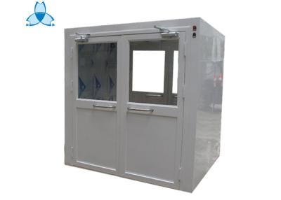 China Big Area Dynamic Pass Box , Clean Room Pass Through Window With Double Leaf Swing Doors for sale