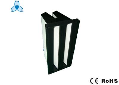 China Filtro de aire compacto pintado color modificado para requisitos particulares, tipo filtro de V para el sistema del purificador del aire en venta