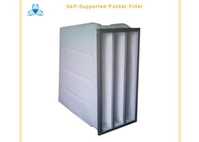 China Air Handling Unit AHU System Bag Air Filters With High Dust Capacity , 5 Pockets for sale