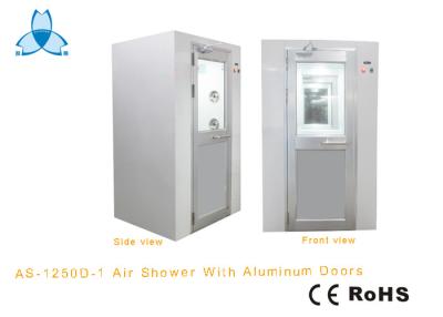 China Two Side Blowing Clean Room Air Shower With Manual Aluminum Doors For One Person for sale