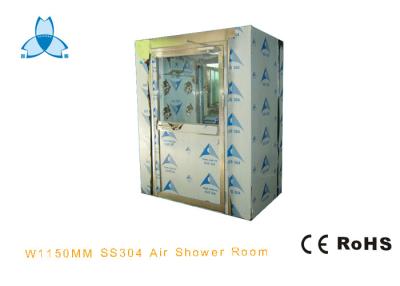 China Automatic Blowing Stainless Steel Air Shower , Air Jet Shower 1150mm Door Width for sale