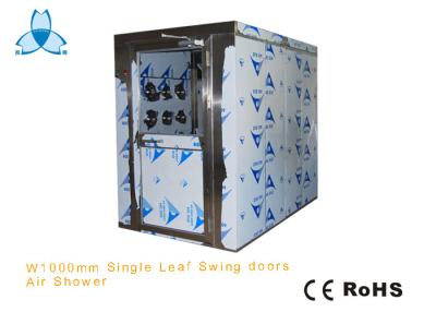 中国 吹く3の大きい単一の葉の振動ドアのステンレス鋼の空気シャワー室 販売のため