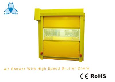 China Power Coated Steel Clean Room Air Shower Tunnel With High Speed Rolling Automatic Opening Shutter for sale