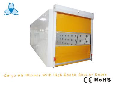China OEM Clean Air Shower Tunnel With Auto High Fast Speed Shutter Doors By Radar Sensor for sale