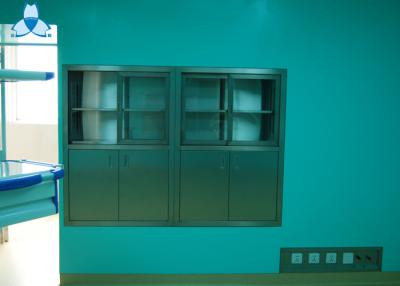 China Botiquines de encargo limpios del aire del hospital, botiquín integrado anodizado del acero inoxidable en venta