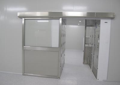 China Single Leaf Stainless steel 304 Auto Sliding Doors Air Shower tunnel for materials in clean room for sale
