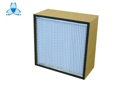 China 99.97% Replacement Deep Pleated HEPA Air Filter With Paper Seperator Rohs for sale