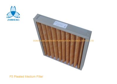 China El marco de aluminio F5 plisó pre el filtro de aire/el filtro grueso para el aire acondicionado del hospital en venta
