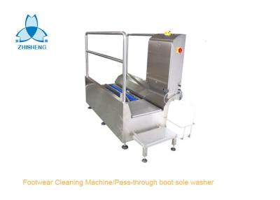 China T 2,0 Fußbekleidungs-Reinigungs-Maschine/Durchlauf Millimeter-Edelstahl-304 durch Stiefel-Sohlen-Waschmaschine zu verkaufen