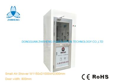 China Small Cleanroom Air Shower For 1 Person Narrow Area With Powder Coated Steel for sale