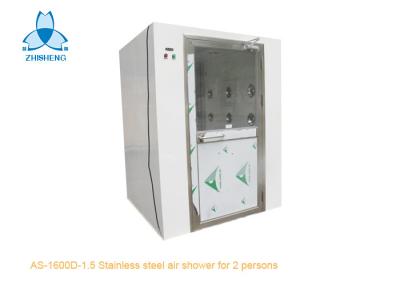 China Stainless Steel Swing Doors Cleanroom Air Shower For 2 Person for sale